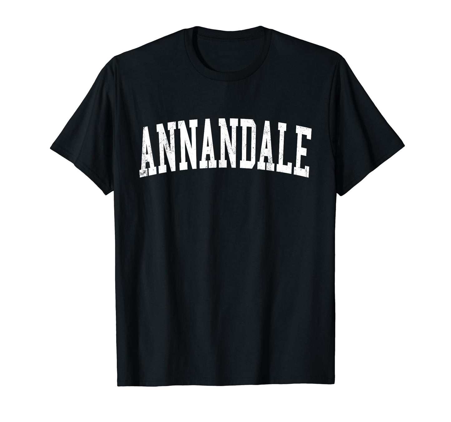 Annandale Va Distressed White Varsity T-Shirt - Trendy Graphic Men Women - T-Shirt, Sweatshirt, Hoodie