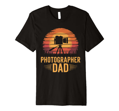 Photographer Dad Camera T-Shirt - Custom Art Print Unisex - T-Shirt, Sweatshirt, Hoodie