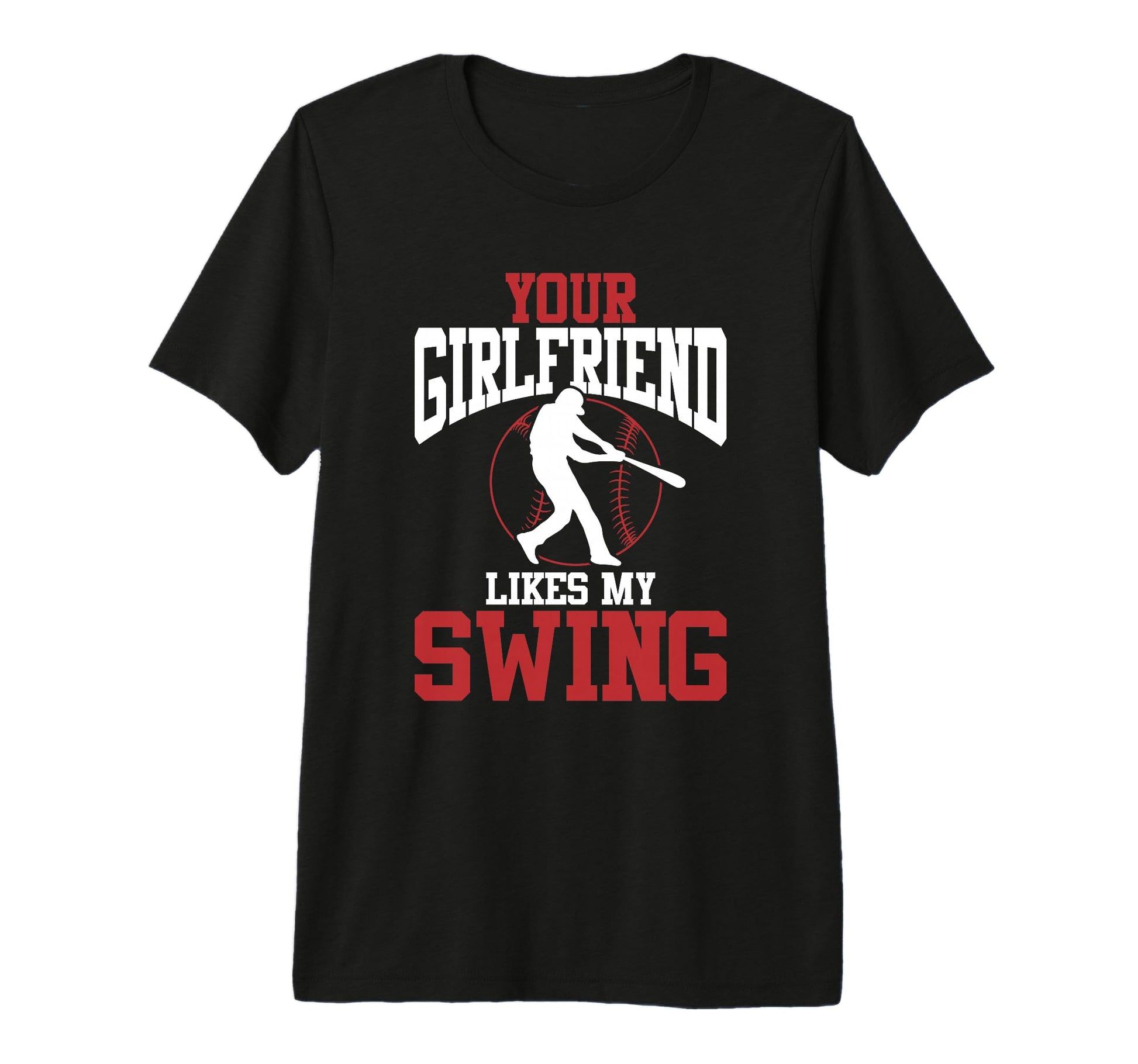 Your Girlfriend Likes My Swing Tri Blend T-Shirt - Trendy Graphic Men Women - T-Shirt, Sweatshirt, Hoodie