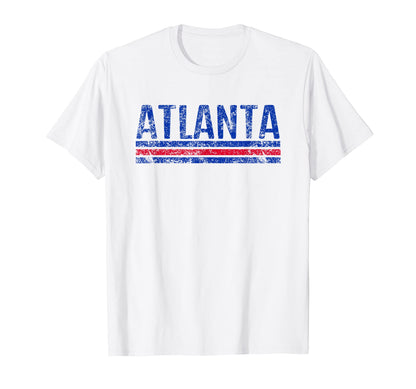 Atlanta Georgia Weathered Stripe T-Shirt - Minimalist Print Unisex - T-Shirt, Sweatshirt, Hoodie