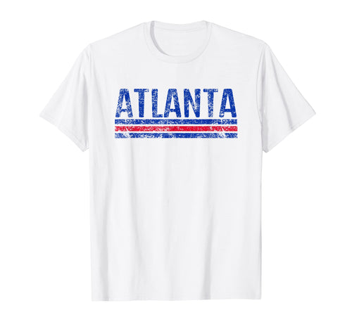 Atlanta Georgia Weathered Stripe T-Shirt - Minimalist Print Unisex - T-Shirt, Sweatshirt, Hoodie