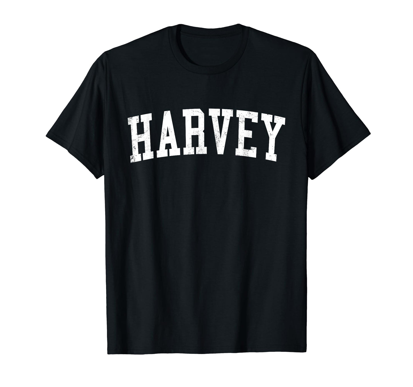 Harvey La Distressed White Varsity T-Shirt - Novelty Apparel Men Women - T-Shirt, Sweatshirt, Hoodie