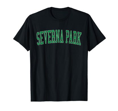 Severna Park Md Distressed Green T-Shirt - Custom Art Print Men Women - T-Shirt, Sweatshirt, Hoodie