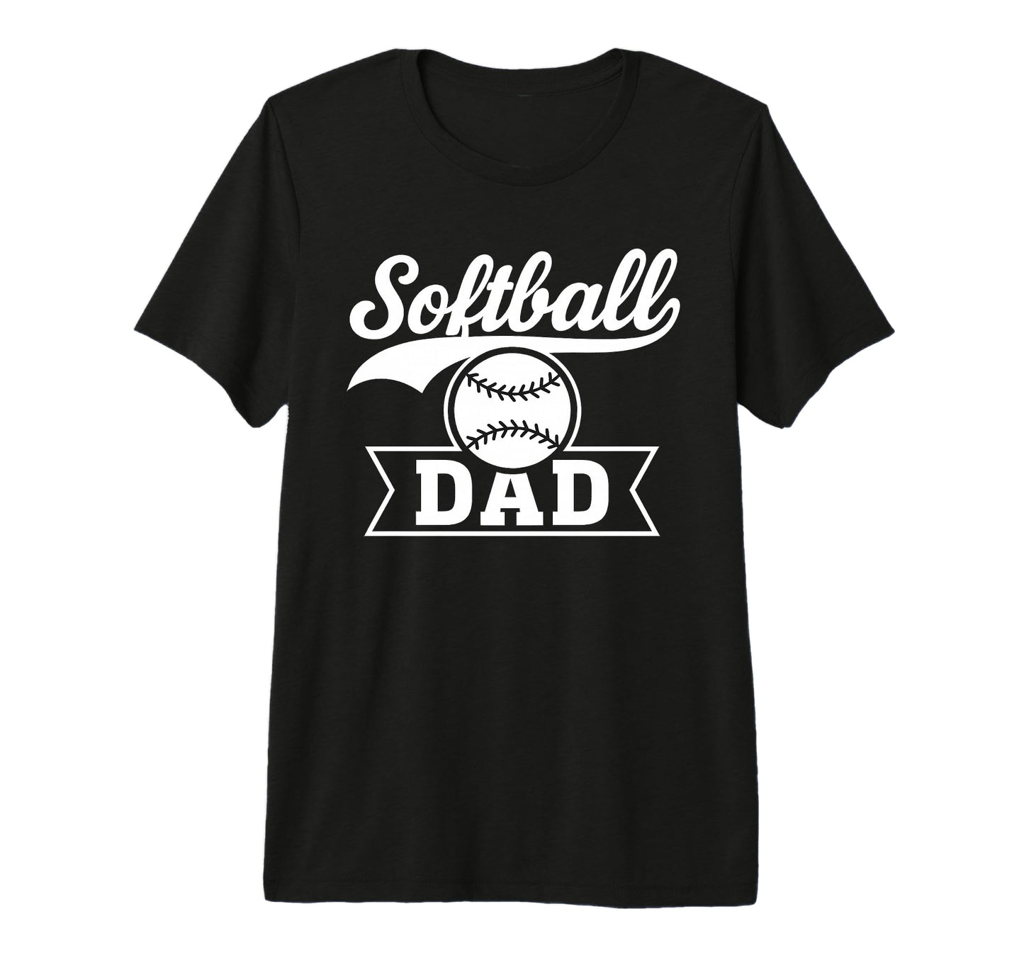 Softball Dad Minimalist Proud Father T-Shirt - Minimalist Print Unisex - T-Shirt, Sweatshirt, Hoodie