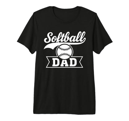 Softball Dad Minimalist Proud Father T-Shirt - Minimalist Print Unisex - T-Shirt, Sweatshirt, Hoodie