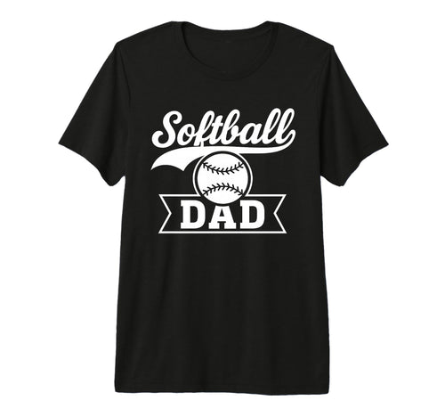 Softball Dad Minimalist Proud Father T-Shirt - Minimalist Print Unisex - T-Shirt, Sweatshirt, Hoodie