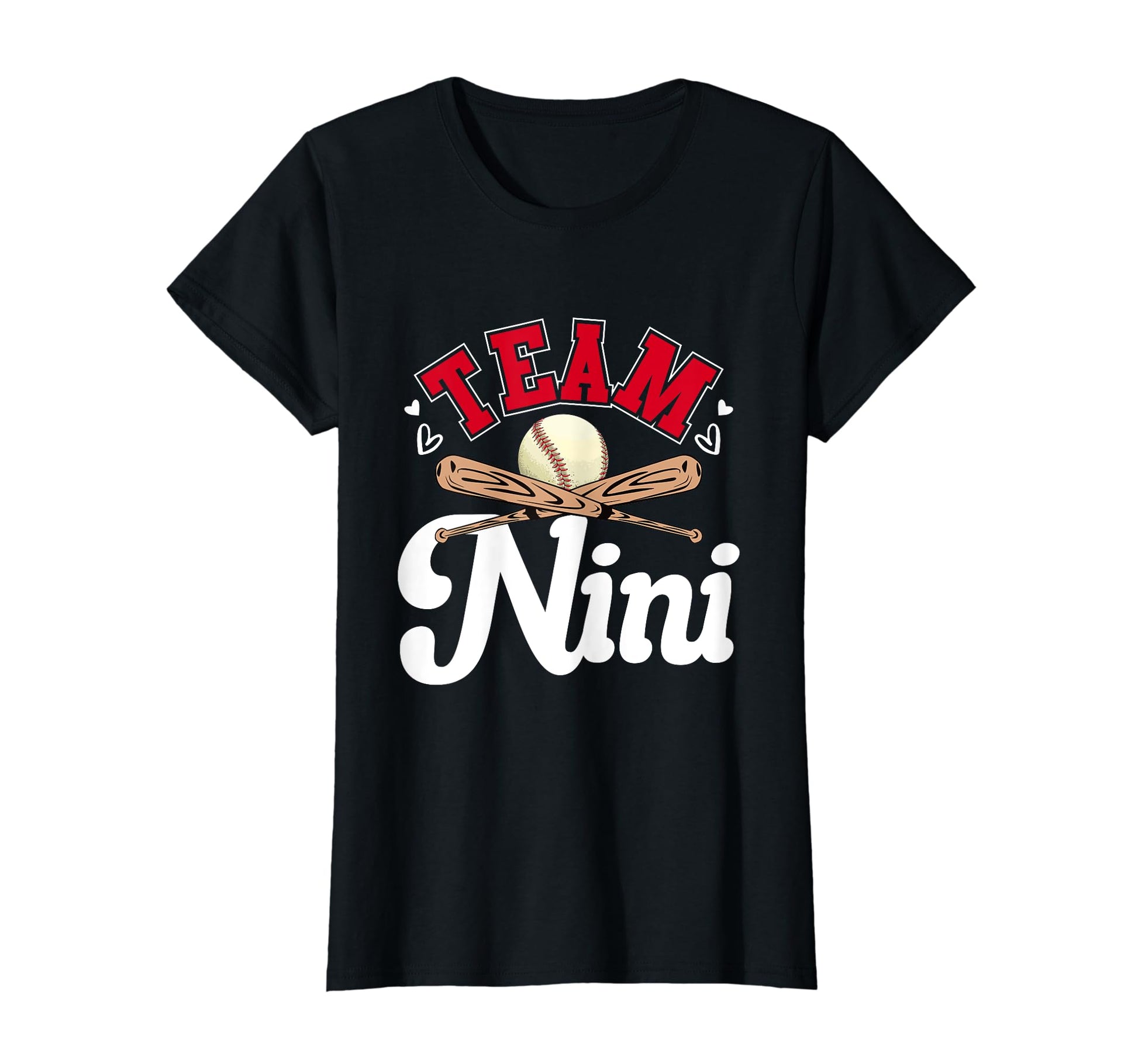 Team Nini Mothers Day Baseball Softball T-Shirt - Custom Art Print Unisex - T-Shirt, Sweatshirt, Hoodie