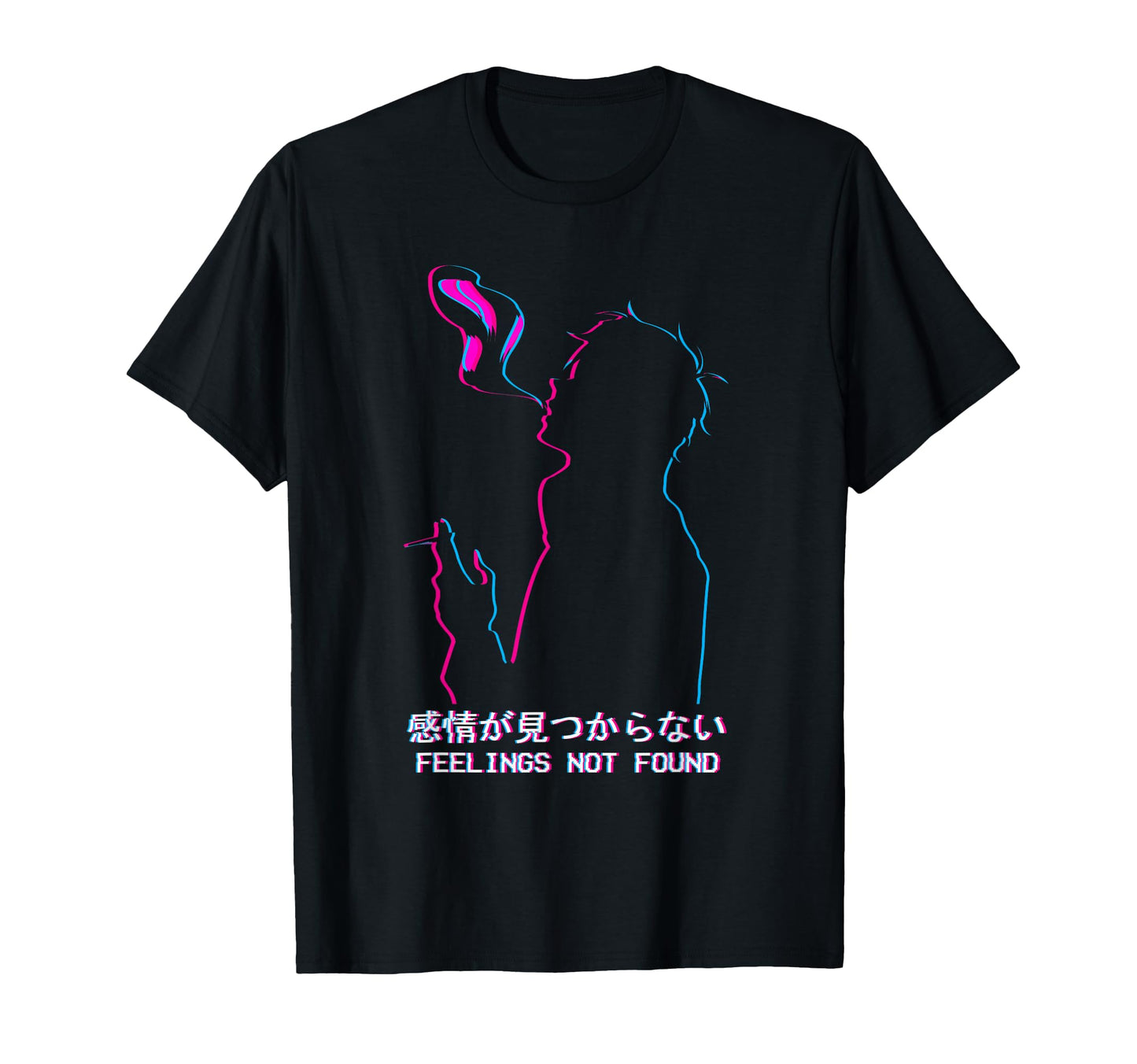 Feelings Not Found Sad Anime Vaporwave T-Shirt - Unique Graphic Unisex - T-Shirt, Sweatshirt, Hoodie