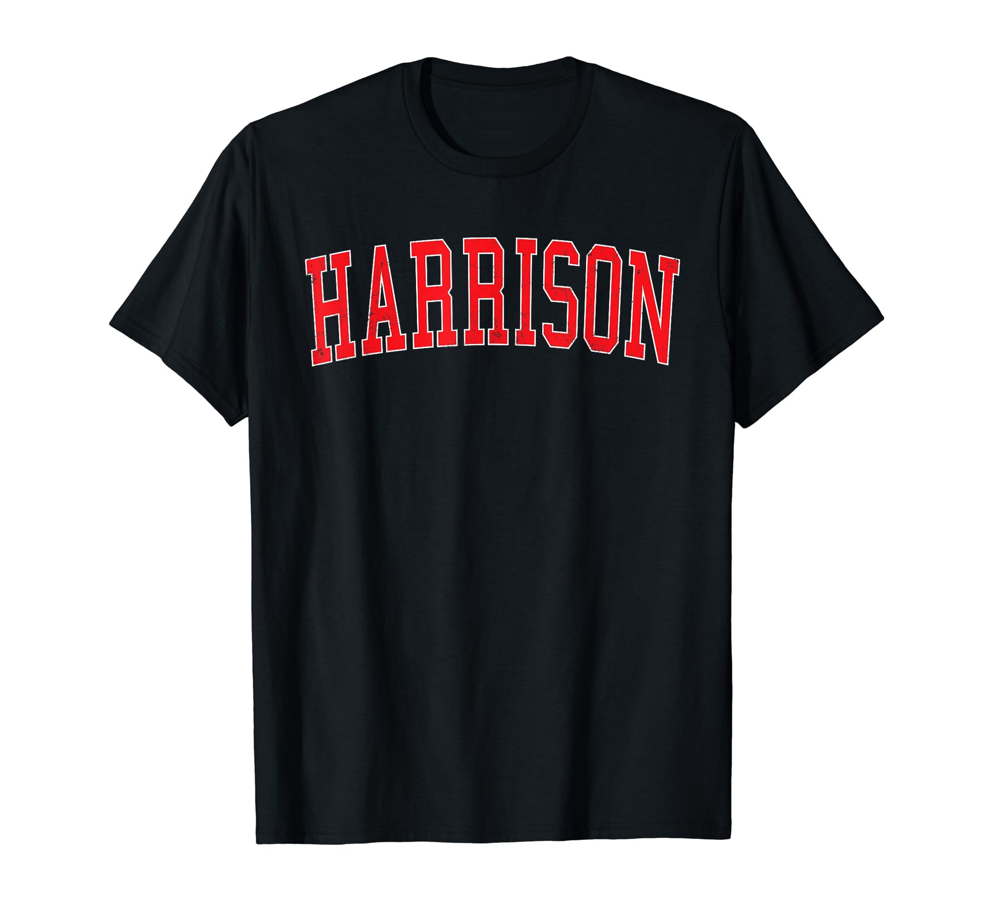 Harrison Ar Distressed Red Varsity T-Shirt - Streetwear Style Men Women - T-Shirt, Sweatshirt, Hoodie