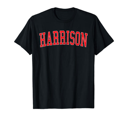 Harrison Ar Distressed Red Varsity T-Shirt - Streetwear Style Men Women - T-Shirt, Sweatshirt, Hoodie