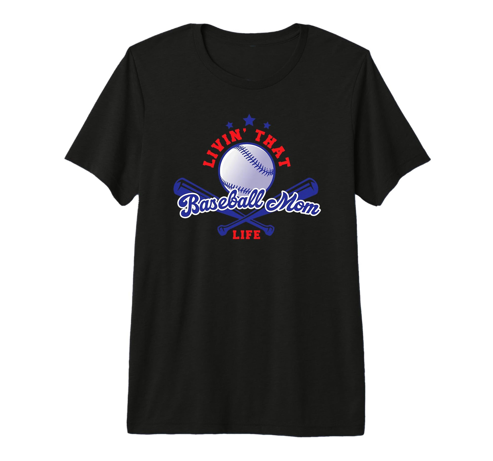 Livin That Baseball Mom Life Parent Sport T-Shirt - Unique Graphic Unisex - T-Shirt, Sweatshirt, Hoodie
