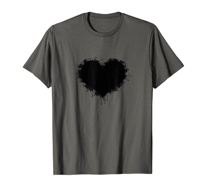 Trendy Ink Splash Heart K Pop 90S Rock T-Shirt - Fun Novelty Design Unisex - T-Shirt, Sweatshirt, Hoodie