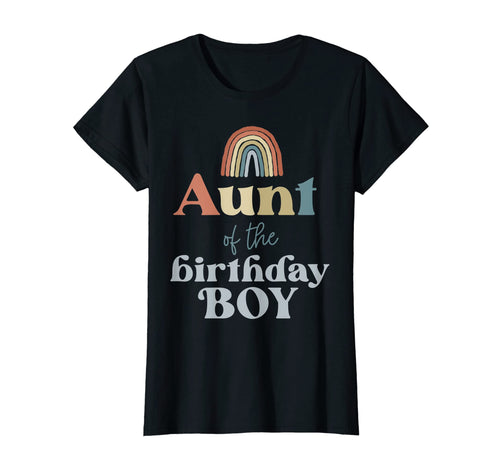 Womens Aunt Birthday Boho Rainbow T-Shirt - Novelty Apparel Men Women - T-Shirt, Sweatshirt, Hoodie