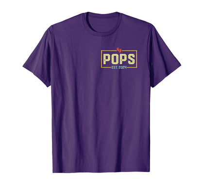 Pops Est 2024 Pops 2024 Logo New T-Shirt - Trendy Graphic for Adults - T-Shirt, Sweatshirt, Hoodie