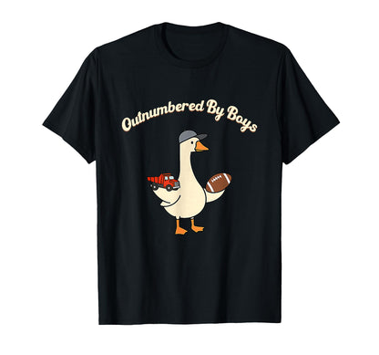 Outnumbered Funny Mom Goose Family T-Shirt - Casual Everyday Wear Unisex - T-Shirt, Sweatshirt, Hoodie