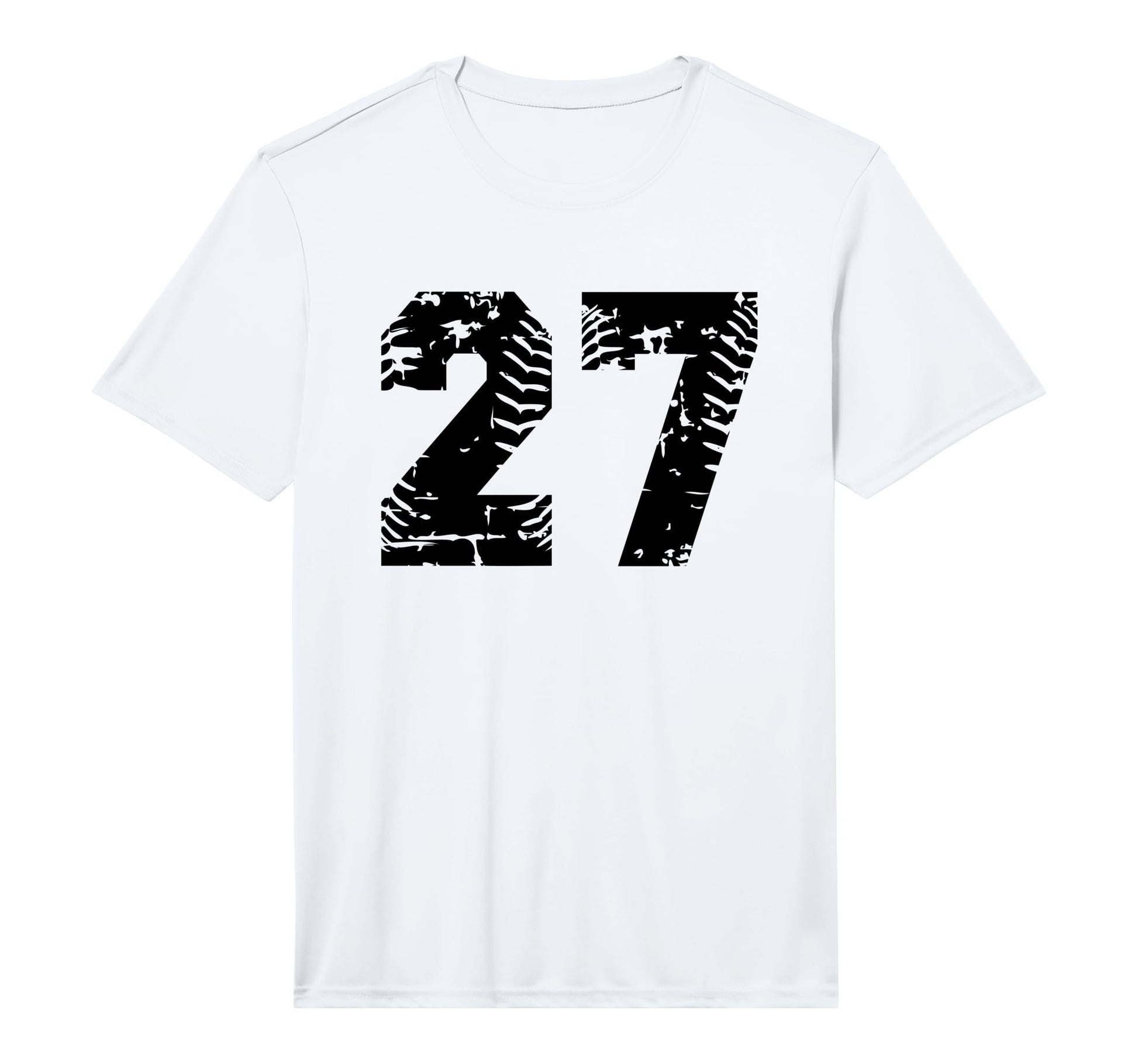 Number 27 Softball Baseball Black T-Shirt - Casual Everyday Wear Unisex - T-Shirt, Sweatshirt, Hoodie