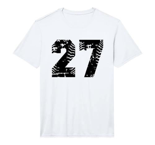 Number 27 Softball Baseball Black T-Shirt - Casual Everyday Wear Unisex - T-Shirt, Sweatshirt, Hoodie