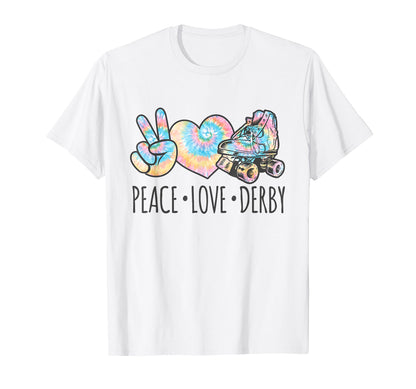 Tie Dye Roller Skating Teen Peace T-Shirt - Streetwear Style for Adults - T-Shirt, Sweatshirt, Hoodie
