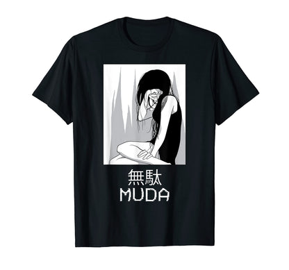 Emo Anime Japanese Vaporwave Aesthetic Muda T-Shirt - Unique Graphic Unisex - T-Shirt, Sweatshirt, Hoodie