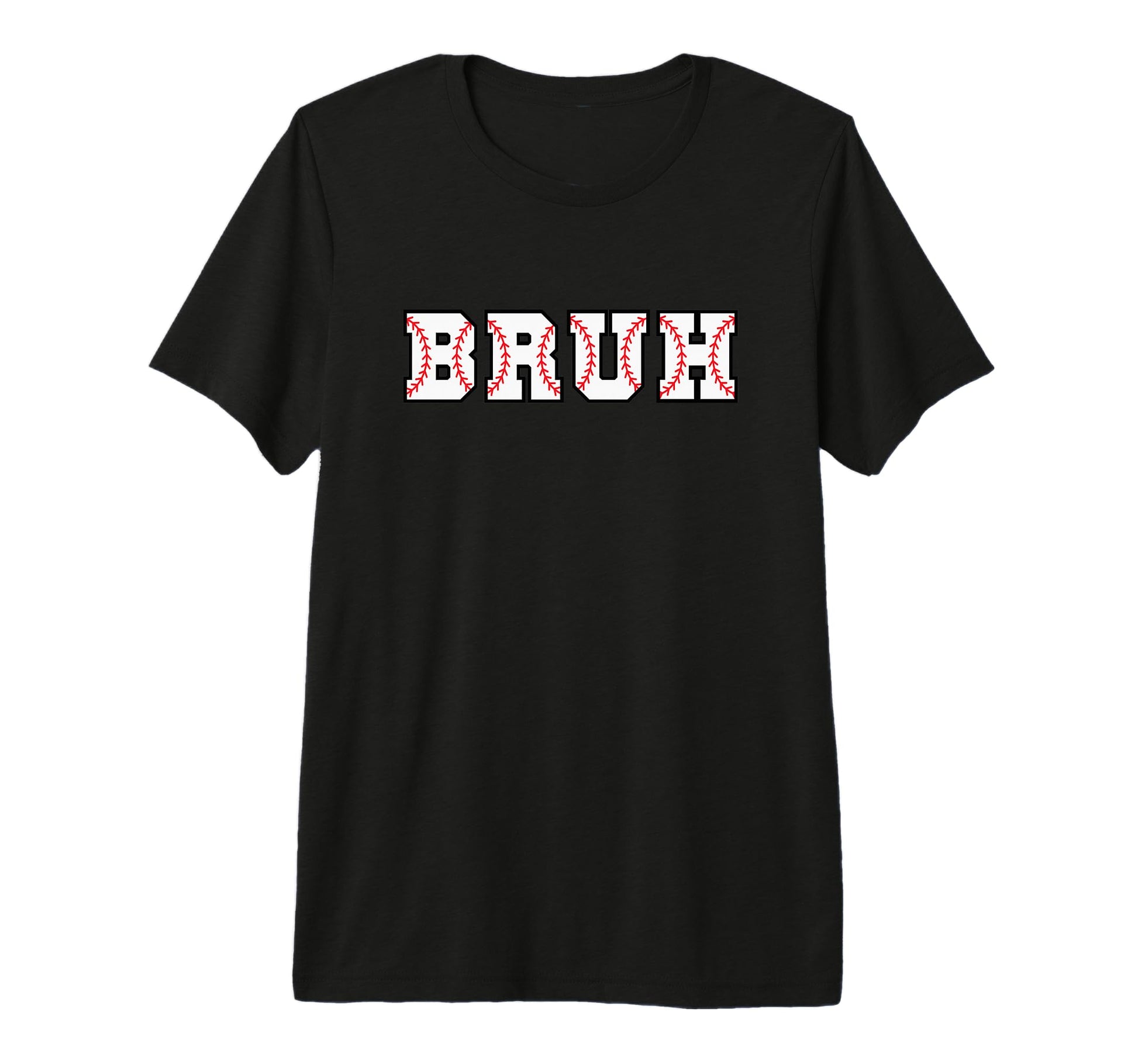 Bruh Meme Funny Baseball Lover T-Shirt - Minimalist Print Men Women - T-Shirt, Sweatshirt, Hoodie