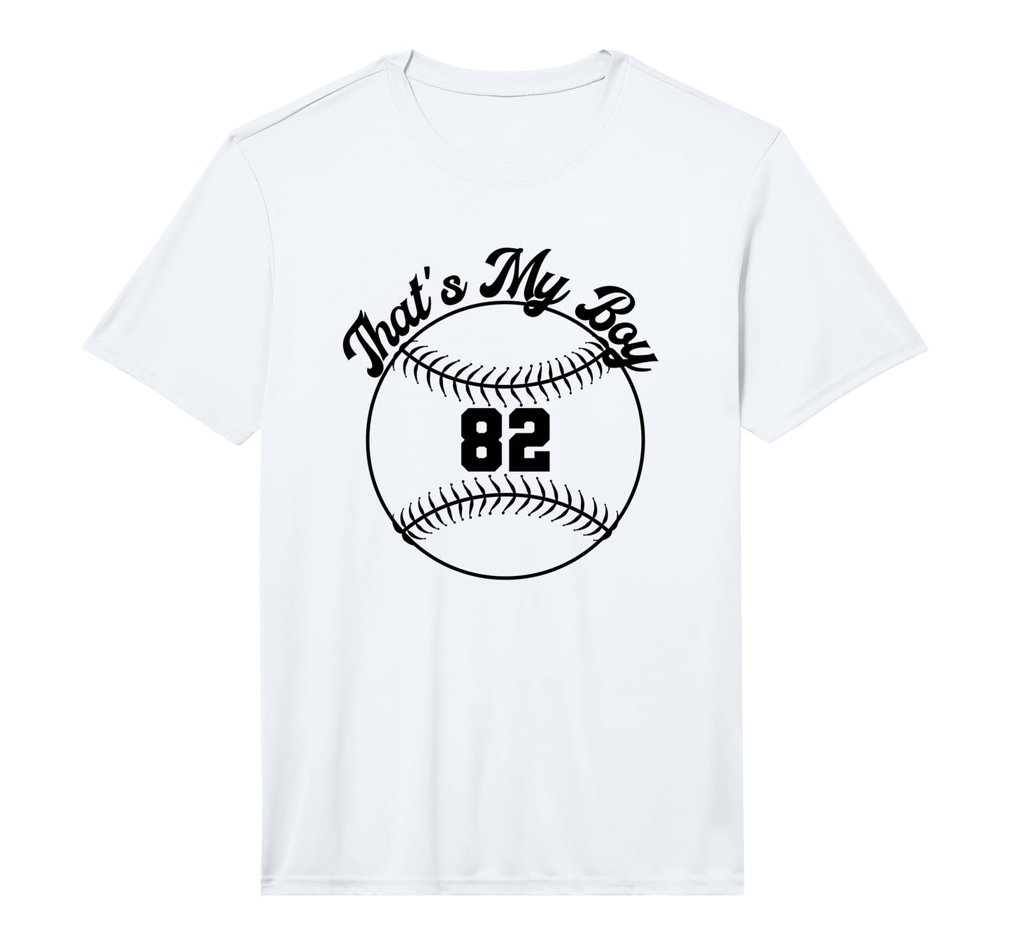 Thats My Baseball Number 82 Performance T-Shirt - Graphic Print Men Women - T-Shirt, Sweatshirt, Hoodie