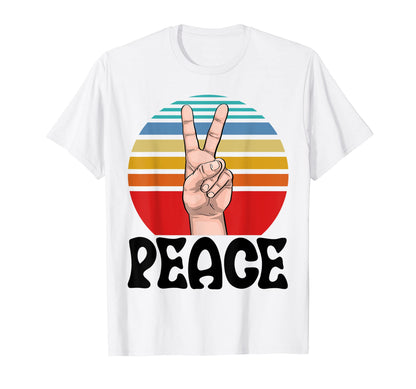 Peace Love Finger Funny Hand Peace Love T-Shirt - Fun Novelty Design Unisex - T-Shirt, Sweatshirt, Hoodie