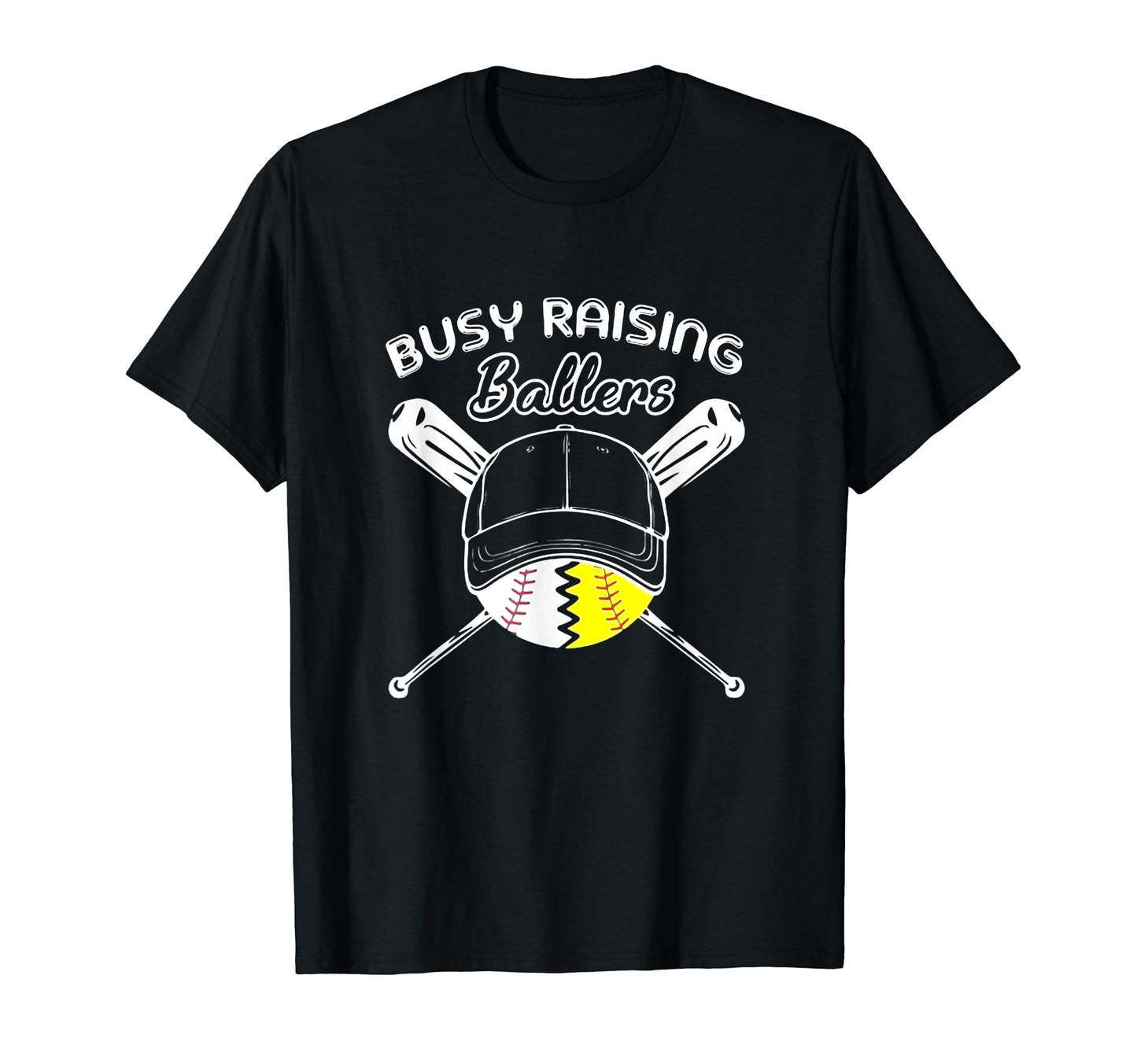 Busy Raising Baller Baseball Lover T-Shirt - Minimalist Print Unisex - T-Shirt, Sweatshirt, Hoodie