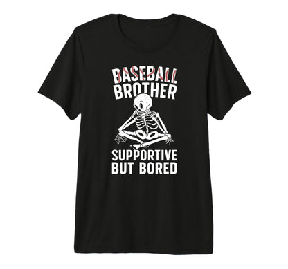 Baseball Brother Supportive Brother T-Shirt - Minimalist Print Men Women - T-Shirt, Sweatshirt, Hoodie