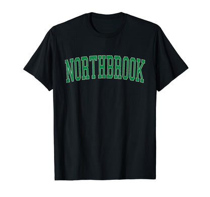 Northbrook Oh Distressed Green Varsity T-Shirt - Minimalist Print Men Women - T-Shirt, Sweatshirt, Hoodie