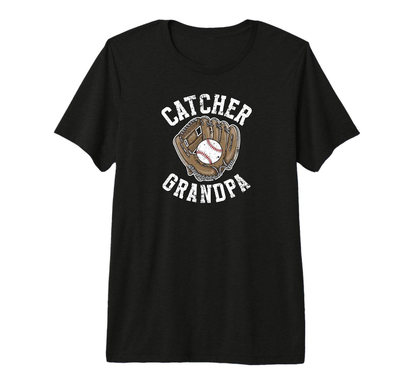 Mens Baseball Catcher Grandpa Proud T-Shirt - Fun Novelty Design Men Women - T-Shirt, Sweatshirt, Hoodie