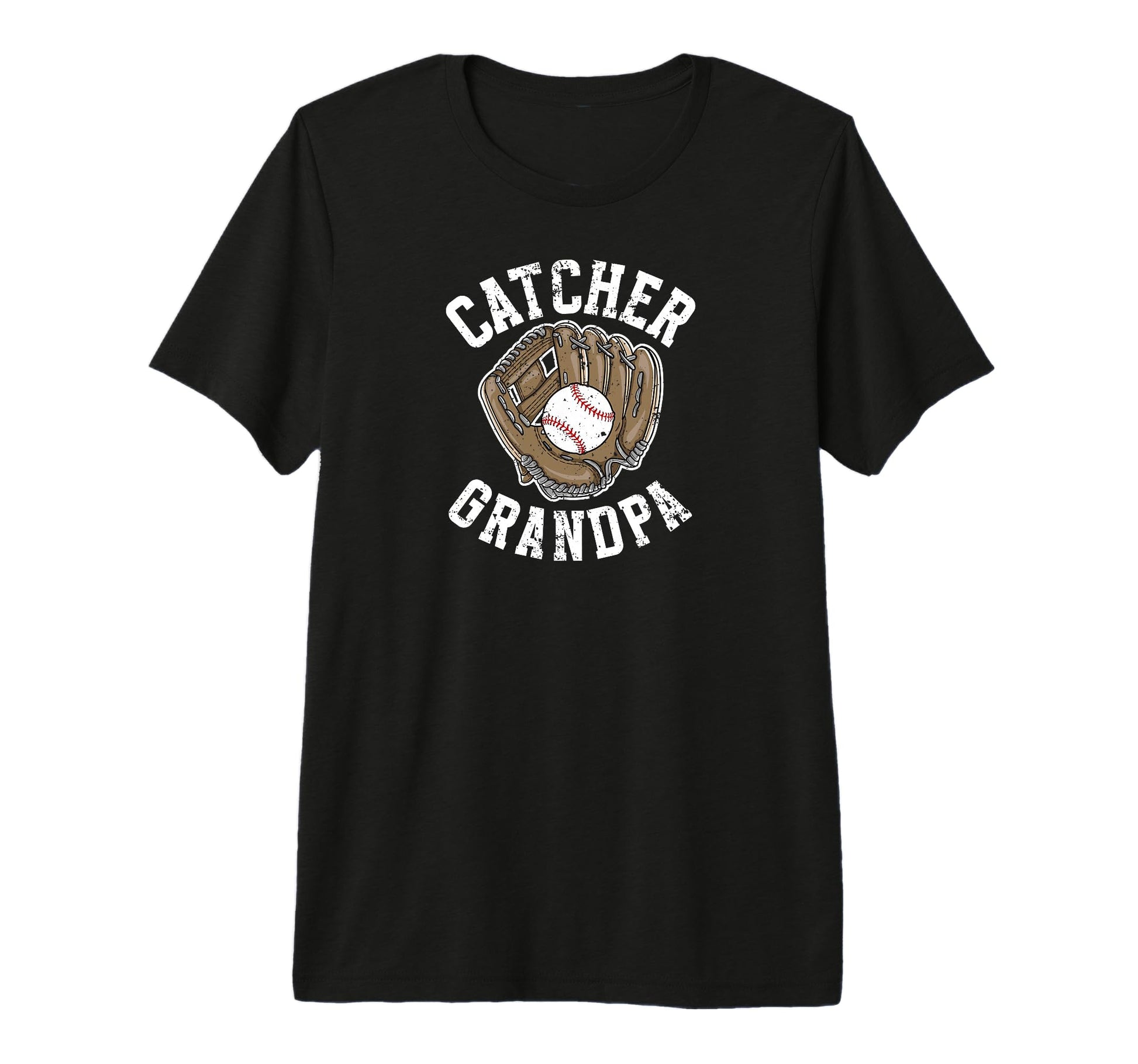 Mens Baseball Catcher Grandpa Proud T-Shirt - Fun Novelty Design Men Women - T-Shirt, Sweatshirt, Hoodie