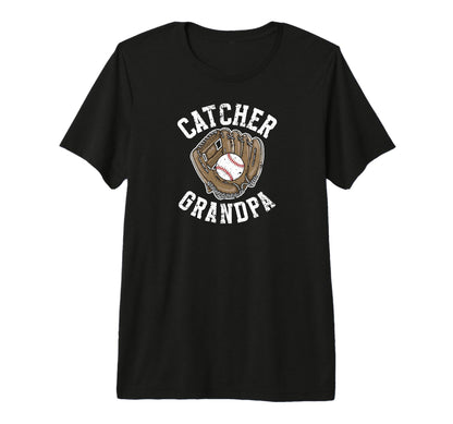 Mens Baseball Catcher Grandpa Proud T-Shirt - Fun Novelty Design Men Women - T-Shirt, Sweatshirt, Hoodie