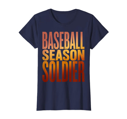 Baseball Season Soldier Baseball Mom T-Shirt - Minimalist Print Unisex - T-Shirt, Sweatshirt, Hoodie