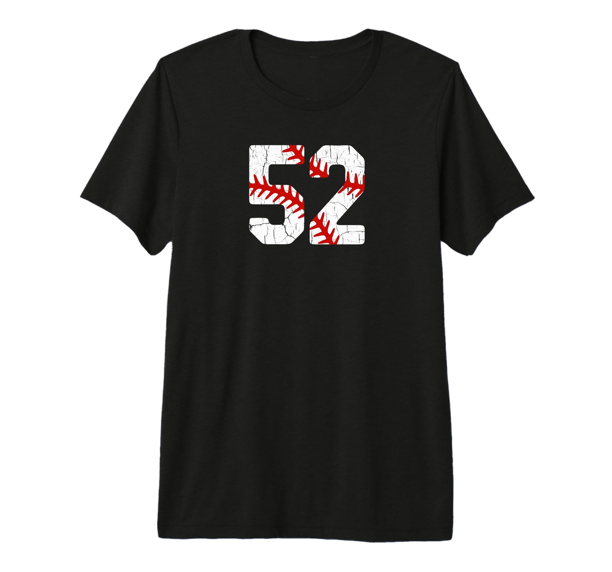 Baseball Player Jersey Number 52 52 Proud T-Shirt - Novelty Apparel Unisex - T-Shirt, Sweatshirt, Hoodie