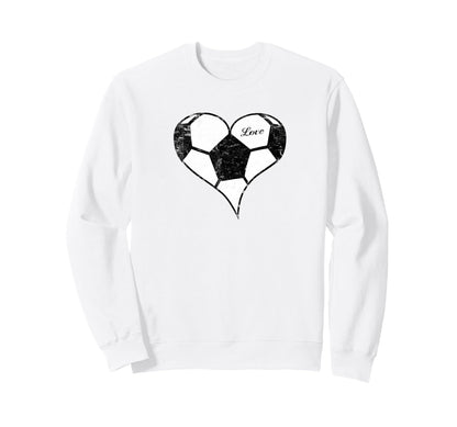 Soccer Love Soccer Heart Soccer Mom Sweatshirt - Trendy Graphic for Adults - T-Shirt, Sweatshirt, Hoodie