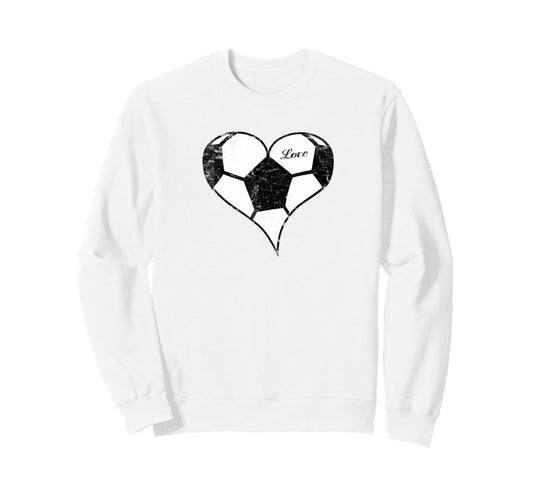 Soccer Love Soccer Heart Soccer Mom Sweatshirt - Trendy Graphic for Adults - T-Shirt, Sweatshirt, Hoodie