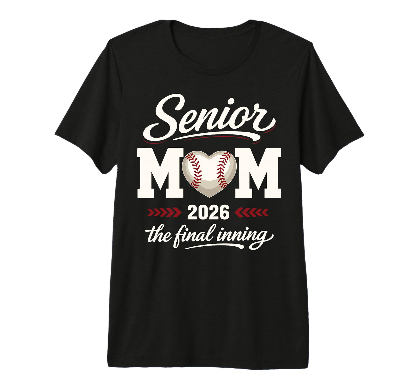 Baseball Senior Mom 2026 Final Inning T-Shirt - Trendy Graphic Men Women - T-Shirt, Sweatshirt, Hoodie