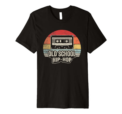 Old School Hip Hop Music Cassette Vibe T-Shirt - Novelty Apparel for Adults - T-Shirt, Sweatshirt, Hoodie
