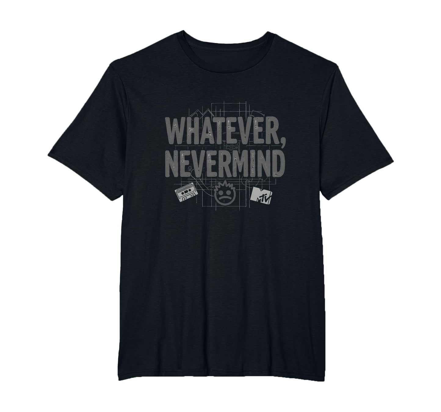 Whatever Nevermind Gen X Nostalgic 90S T-Shirt - Trendy Graphic Unisex - T-Shirt, Sweatshirt, Hoodie