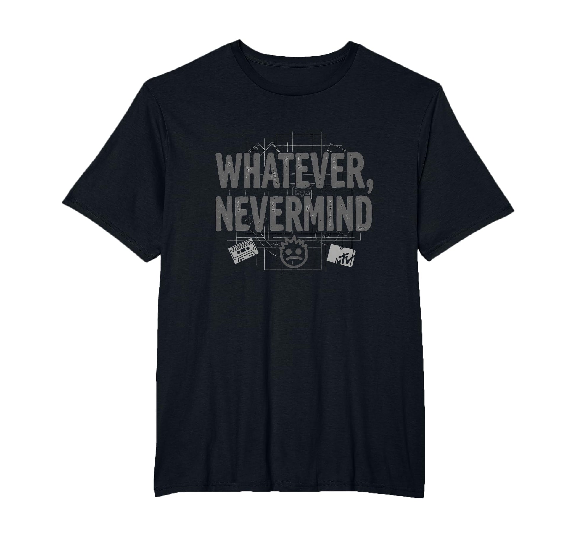 Whatever Nevermind Gen X Nostalgic 90S T-Shirt - Trendy Graphic for Adults - T-Shirt, Sweatshirt, Hoodie