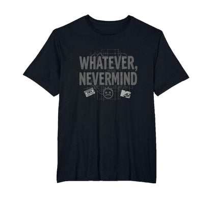 Whatever Nevermind Gen X Nostalgic 90S T-Shirt - Novelty Apparel Men Women - T-Shirt, Sweatshirt, Hoodie