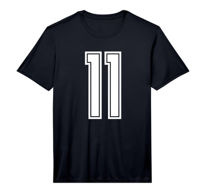 Sport Team White Number 11 Performance T-Shirt - Trendy Graphic Unisex - T-Shirt, Sweatshirt, Hoodie