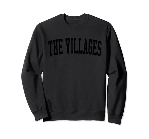 Villages Fl Distressed Black Sweatshirt - Streetwear Style Men Women - T-Shirt, Sweatshirt, Hoodie