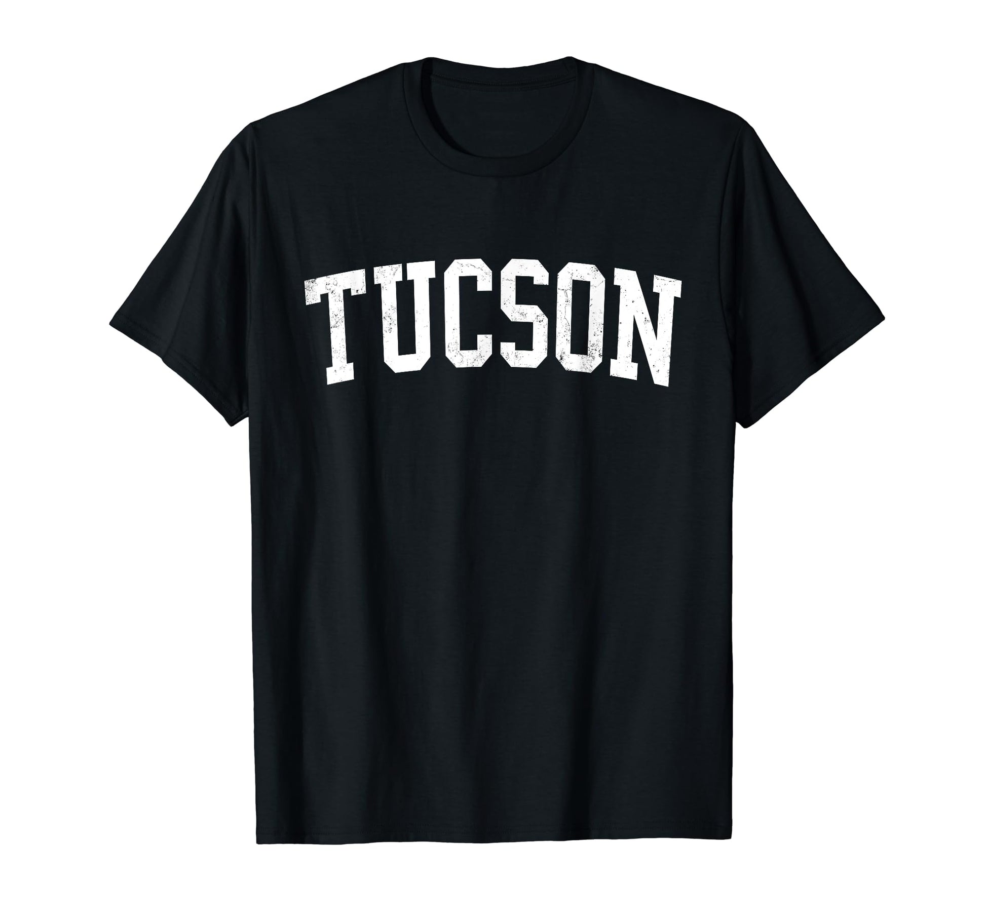 Tucson Az Distressed White Varsity T-Shirt - Custom Art Print Men Women - T-Shirt, Sweatshirt, Hoodie
