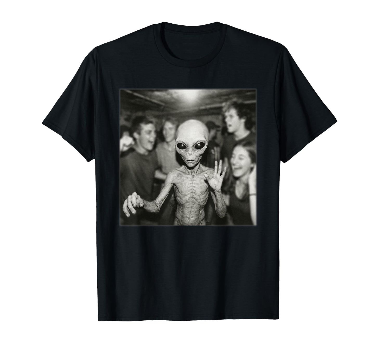 Alien Caught Camera Funny Alien T-Shirt - Casual Everyday Wear for Adults - T-Shirt, Sweatshirt, Hoodie