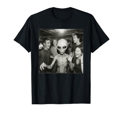 Alien Caught Camera Funny Alien T-Shirt - Casual Everyday Wear for Adults - T-Shirt, Sweatshirt, Hoodie