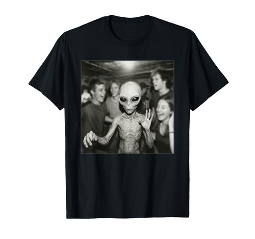 Alien Caught Camera Funny Alien T-Shirt - Casual Everyday Wear for Adults - T-Shirt, Sweatshirt, Hoodie