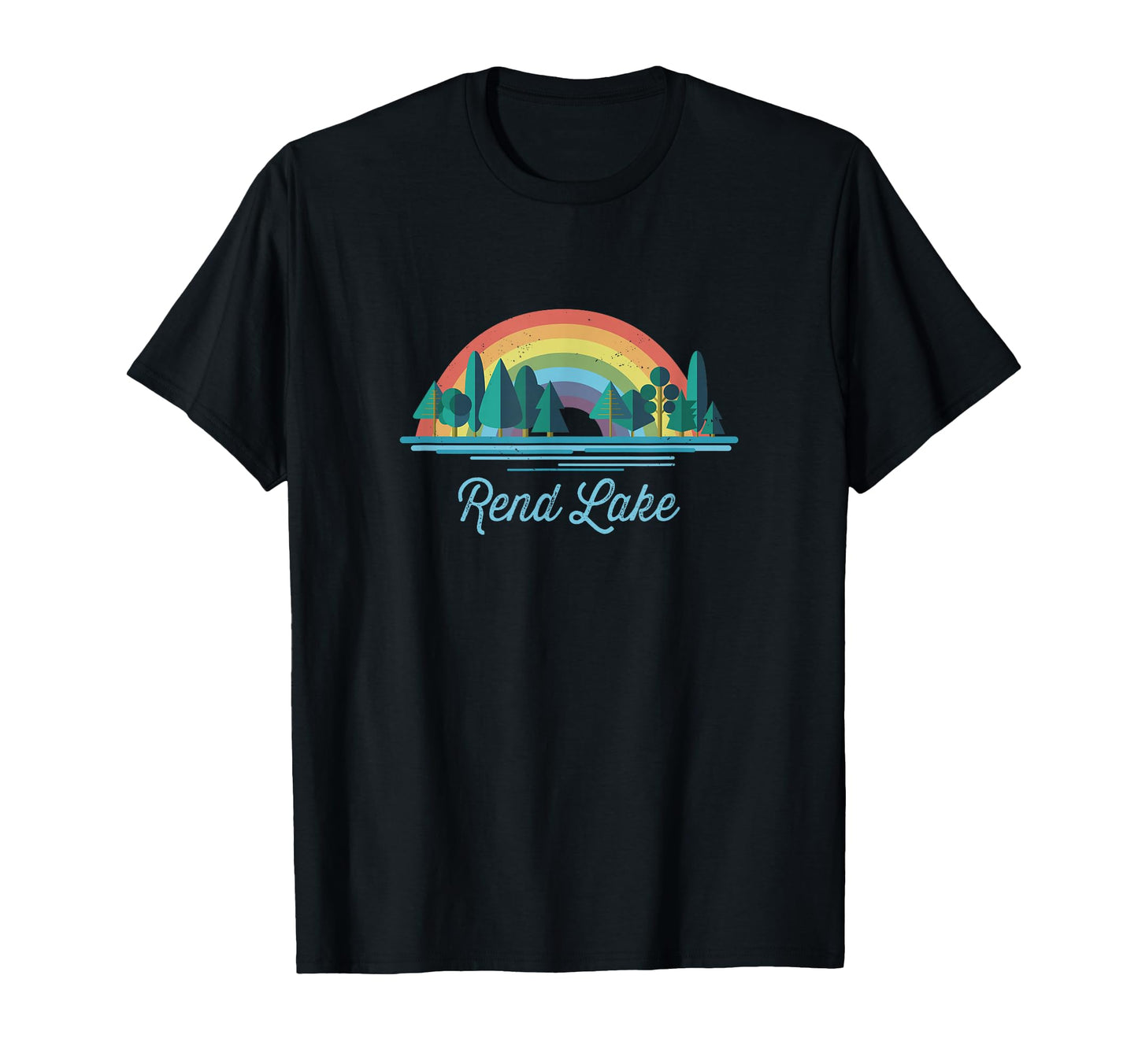 Rend Lake Rainbow Lake Souvenir T-Shirt - Unique Graphic for Adults - T-Shirt, Sweatshirt, Hoodie