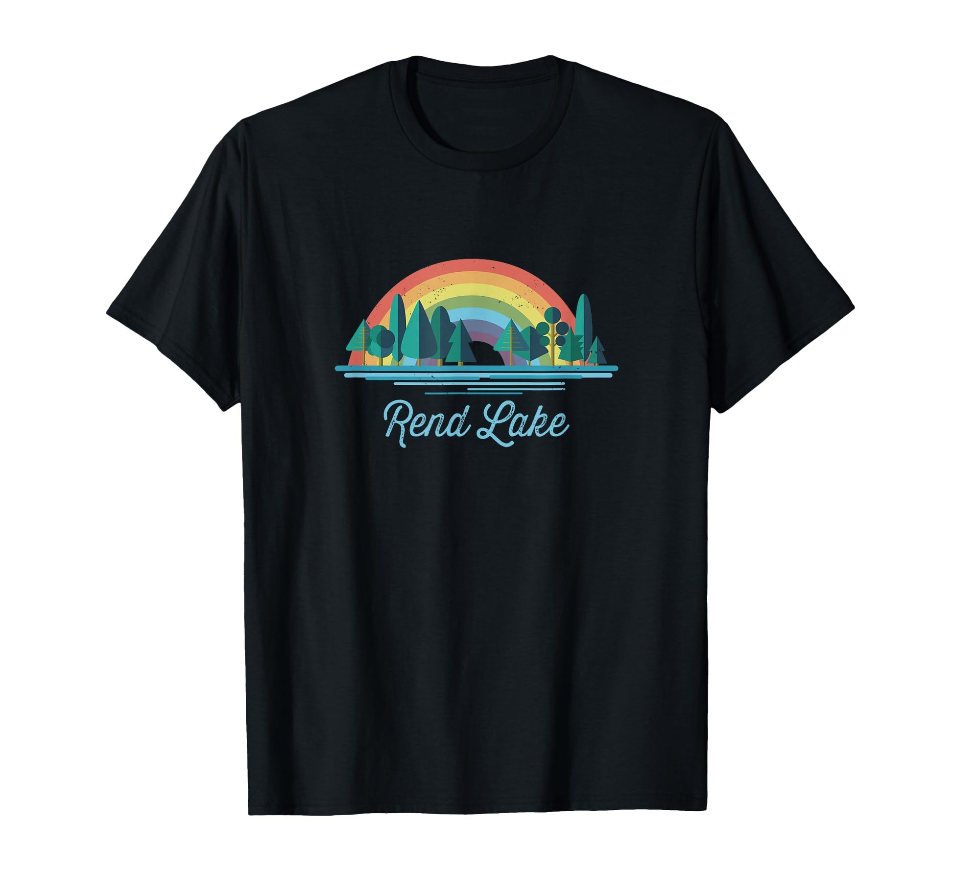 Rend Lake Rainbow Lake Souvenir T-Shirt - Unique Graphic for Adults - T-Shirt, Sweatshirt, Hoodie