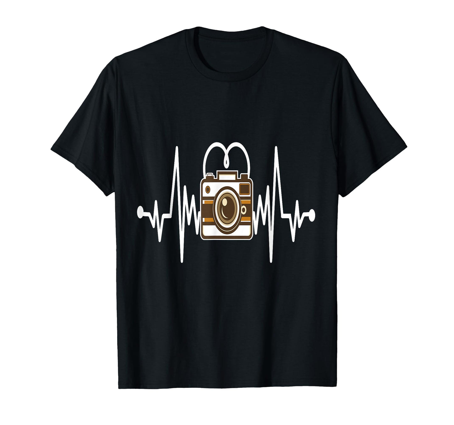 Womens Funny Camera Heartbeat Photography T-Shirt - Trendy Graphic Unisex - T-Shirt, Sweatshirt, Hoodie